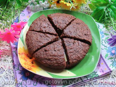 Постный манник с какао и сухофруктами