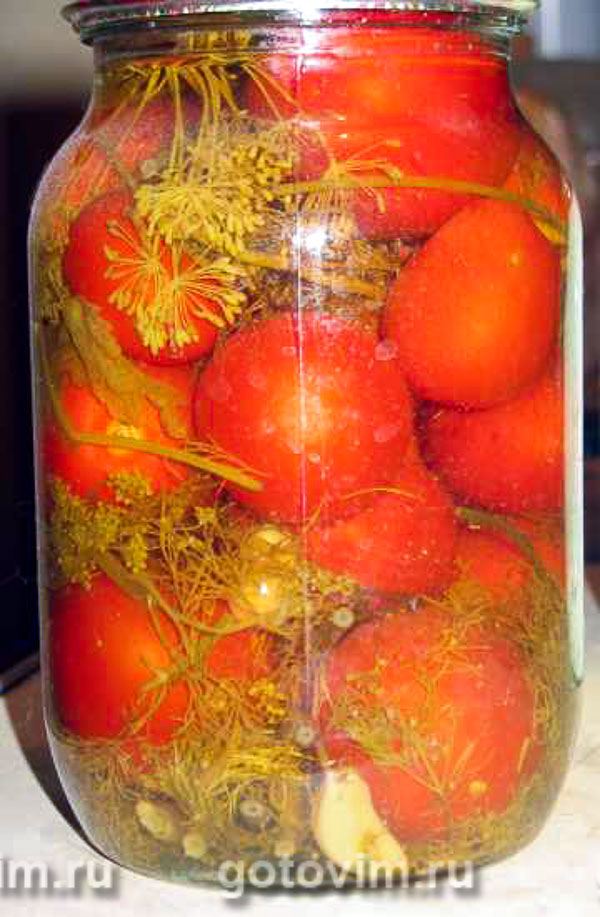 Маринованные помидоры. Фотография рецепта