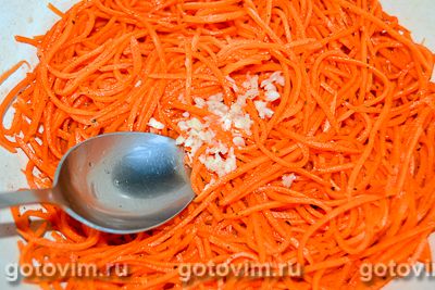 Маринованные вешенки с морковью по-корейски, Шаг 05