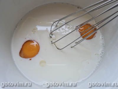 Блинчики с вареным мясом и соусом бешамель, Шаг 01