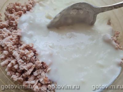 Блинчики с вареным мясом и соусом бешамель, Шаг 09