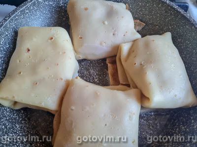 Блинчики с вареным мясом и соусом бешамель, Шаг 13