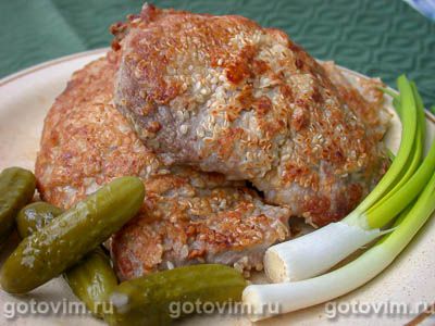 Мясо с кунжутом. Фото-рецепт