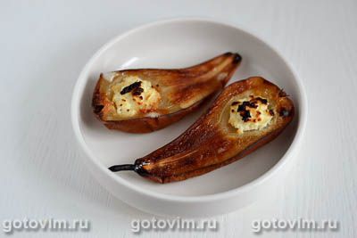 Запеченная медовая груша со сливочным сыром и миндалем, Шаг 04