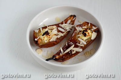 Запеченная медовая груша со сливочным сыром и миндалем, Шаг 05