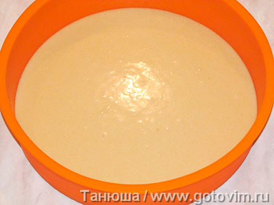 Торт из медового бисквита с заварным кремом (для микроволновки), Шаг 02