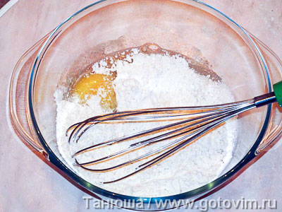 Торт из медового бисквита с заварным кремом (для микроволновки), Шаг 04