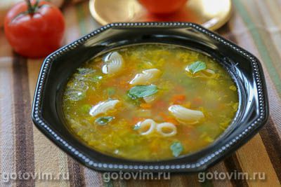 Минестроне с макаронами. Фото-рецепт