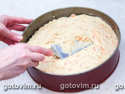 Морковный кекс с орехами, Шаг 09