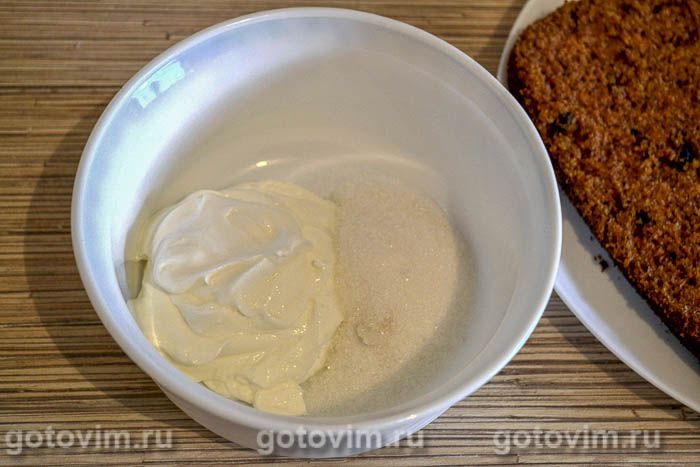 Морковный пирог со сметанным кремом, Шаг 07