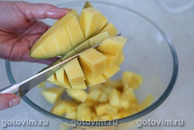 Мороженое из манго со сгущенным молоком и лаймом, Шаг 02