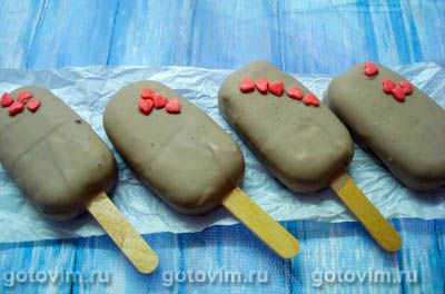Кейкпопсы «Эскимо» (Cakepops). Фото-рецепт