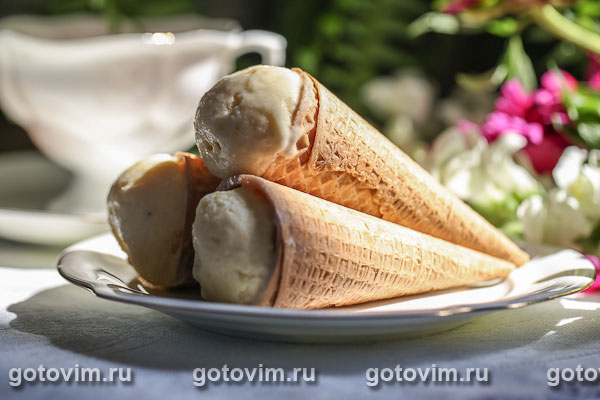 Йогуртовое мороженое с манго. Фотография рецепта