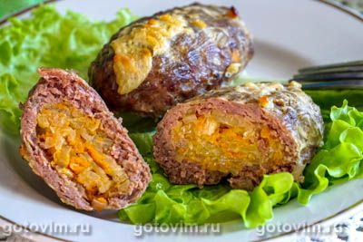 Зразы мясные с капустой. Фото-рецепт