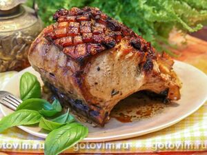 Запеченная свинина по-пуэрторикански (pernil style roast pork)