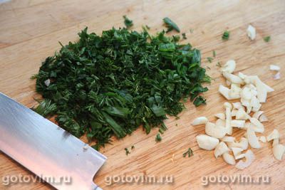 Стейки из свинины с чесночным зеленым соусом, Шаг 04