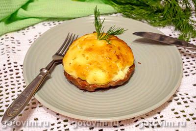 Мясные ватрушки с грибами и картофелем. Фото-рецепт