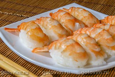 Нигири суши с креветками. Фото-рецепт