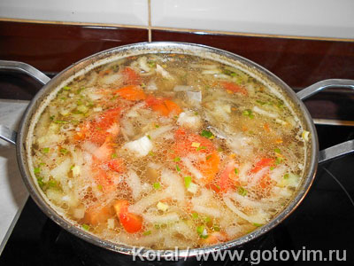 Нухат шурпа (мясной суп с горохом), Шаг 05