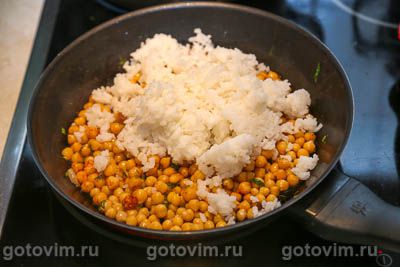 Рис с нутом на сковороде, Шаг 04