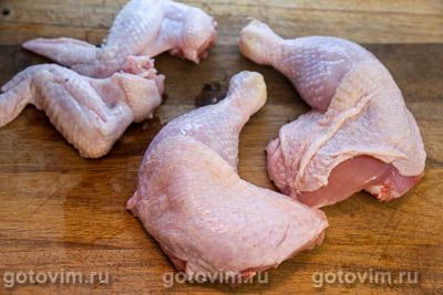 Куриные бедра в рукаве, запеченные в духовке, Шаг 01