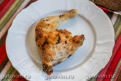 Куриные окорочка с майонезом. Фото-рецепт