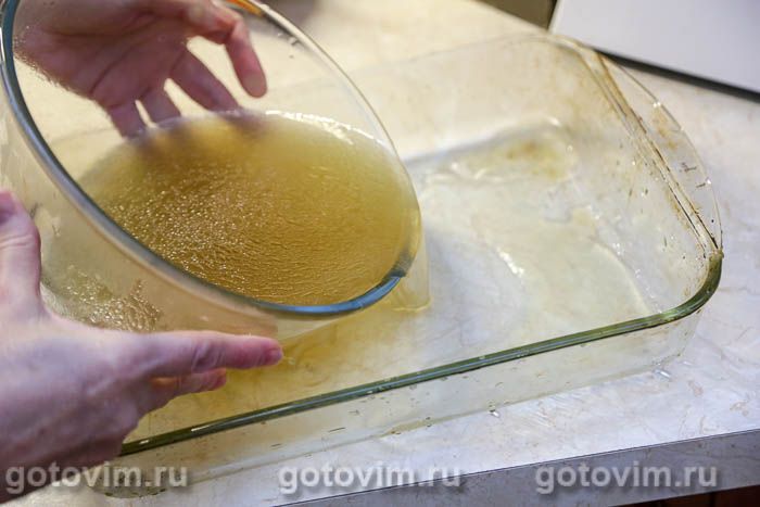 Салат «Оливье» с ланспиком, цыпленком и креветками по старинному рецепту, Шаг 05