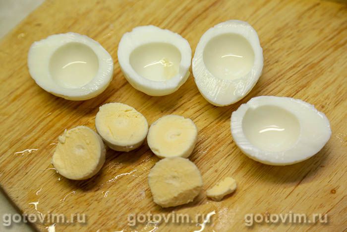 Салат «Оливье» с ланспиком, цыпленком и креветками по старинному рецепту, Шаг 09