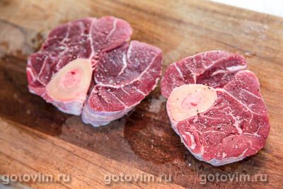 Сабуко и оссобуко с белыми грибами и сливками