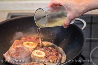 Сабуко и оссобуко с белыми грибами и сливками