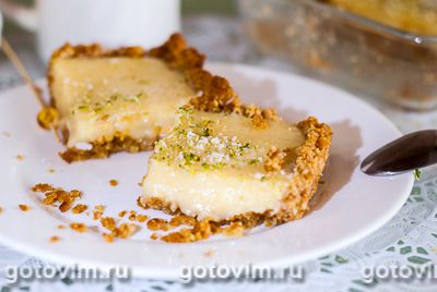Пирог из печенья со сгущенкой и лаймом. Фото-рецепт