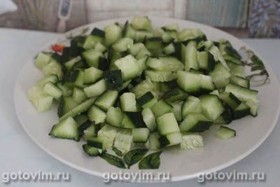 Салат с тунцом и овощами, Шаг 02