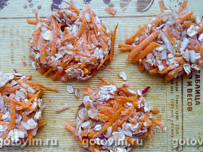 Овсяное печенье с яблоком и морковью, Шаг 04