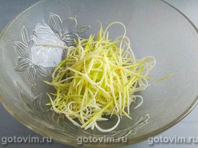 Жареное филе пангасиуса со спагетти из кабачков, Шаг 01