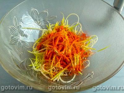 Жареное филе пангасиуса со спагетти из кабачков, Шаг 02