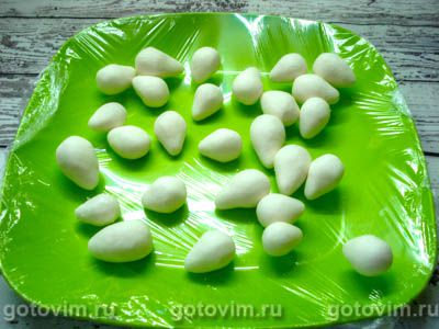 Пасхальные украшения - сахарные яйца в шоколадном гнездышке, Шаг 04