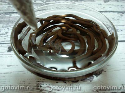 Пасхальные украшения - сахарные яйца в шоколадном гнездышке, Шаг 09