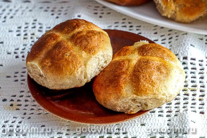 Пасхальные крестовые булочки (Hot cross buns). Фотография рецепта