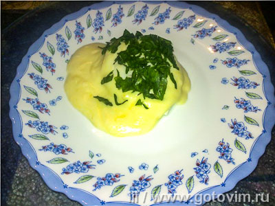 Яйцо - пашот под сырным соусом, Шаг 05