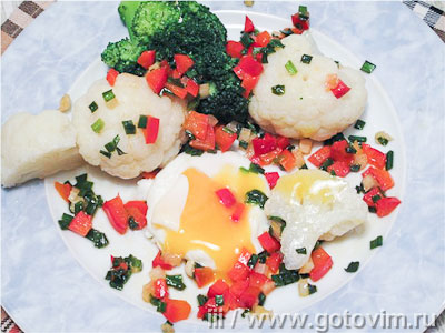 Яйцо пашот с овощами, Шаг 02