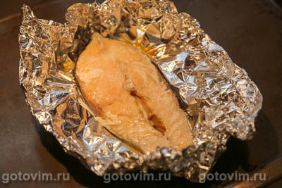 Паштет из запеченного лосося со сливочным сыром и красной икрой, Шаг 01