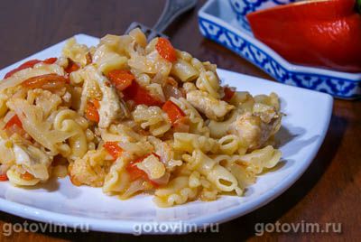 Паста с курицей и чили. Фото-рецепт