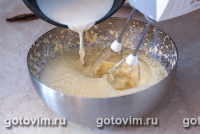 Торт «Павлова» с малиновым конфитюром и заварным кремом, Шаг 09