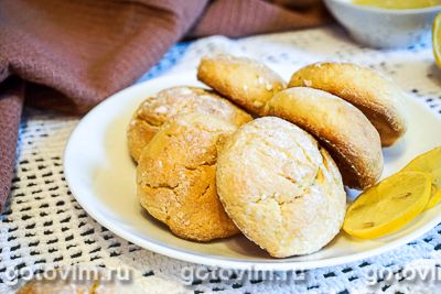 Фотография рецепта Песочное лимонное печенье 