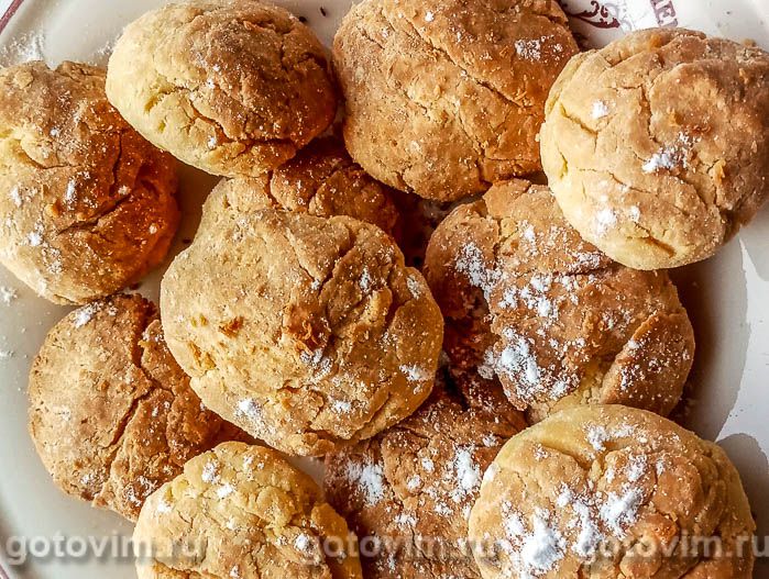 Кукурузное печенье на кокосовом масле. Фотография рецепта