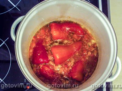 Перец, фаршированный рисом, овощами и грибами. Фото-рецепт