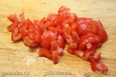 Турецкие лепешки пиде с баклажанами и помидорами, Шаг 03