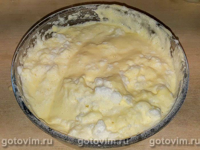 Воздушный пирог с инжиром и изюмом, Шаг 08