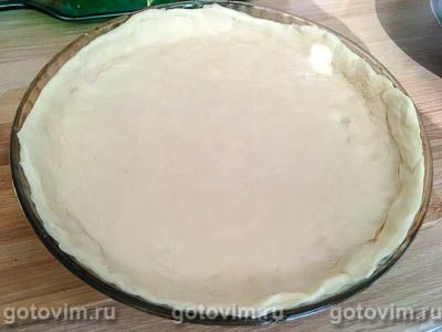 Пирог из слоеного теста с овощами и яичной лапшой, Шаг 03