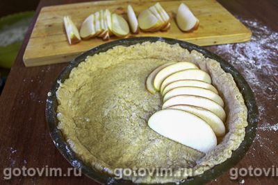 Яблочный пирог с заварным кремом, Шаг 04